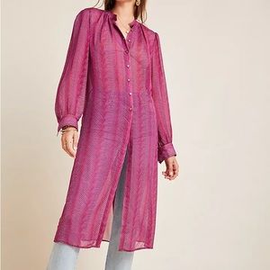 Anthropologie Maeve Imogen Sheer Tunic